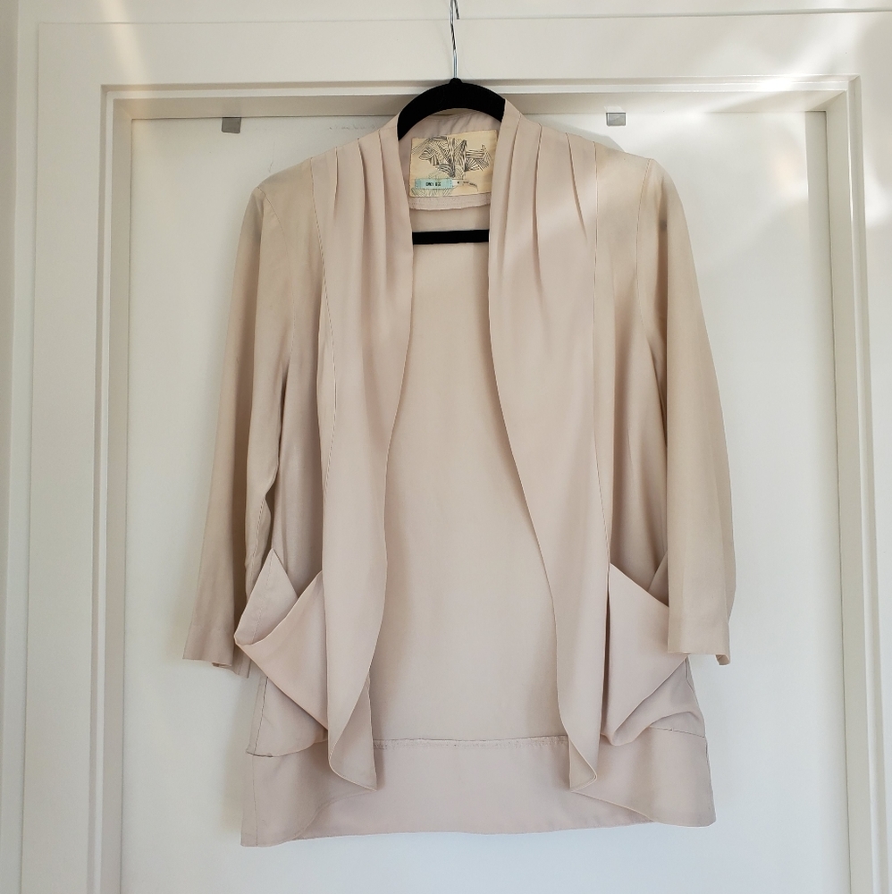 Kimchi Blue Mix Fabric Open Blazer - Picture 1 of 6